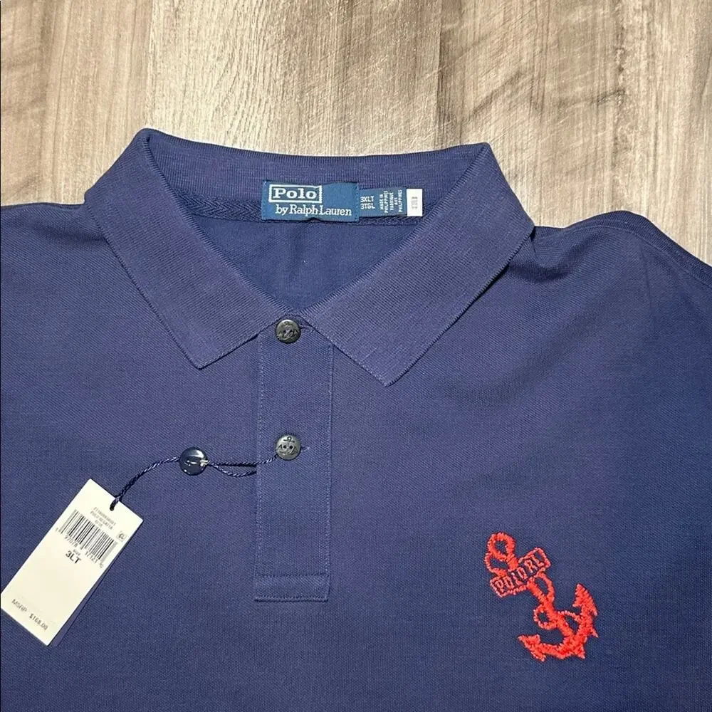 Polo by Ralph Lauren USRL Naval Regatta Knit Polo - 3XLT
